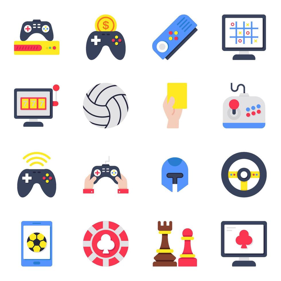Set of Sports and Casino vector