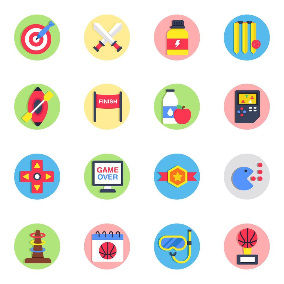 Set of Sports Tools vector