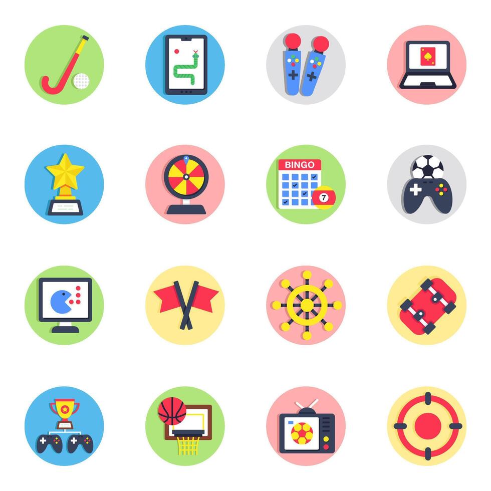 Set of Accessories vector