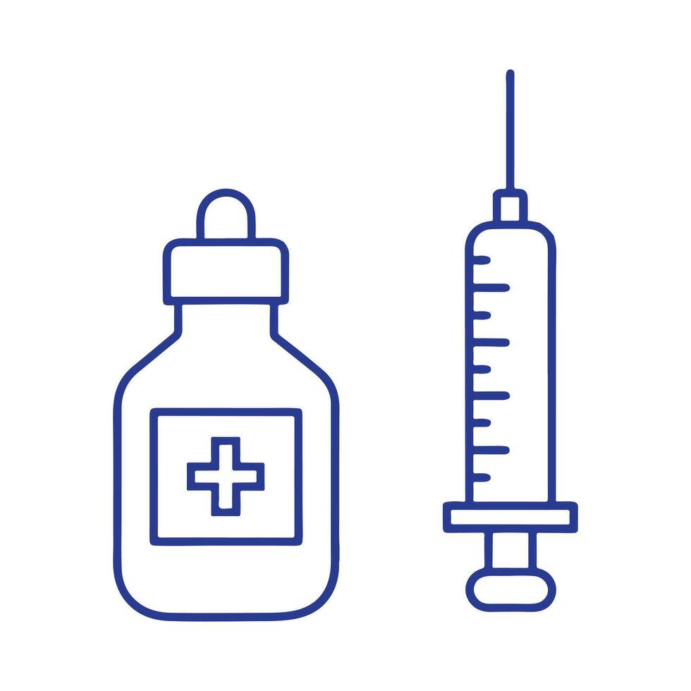 Syringe icon free image download vector