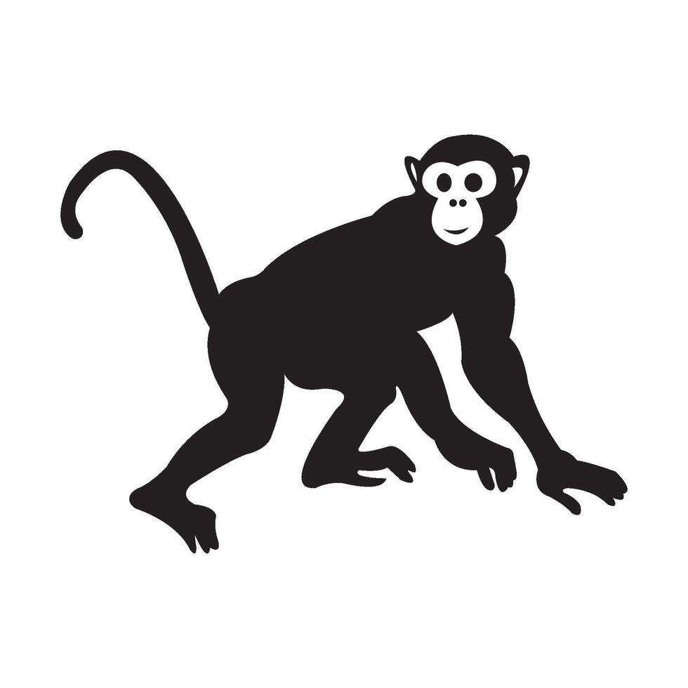 agile monkey icon illustration design template vector