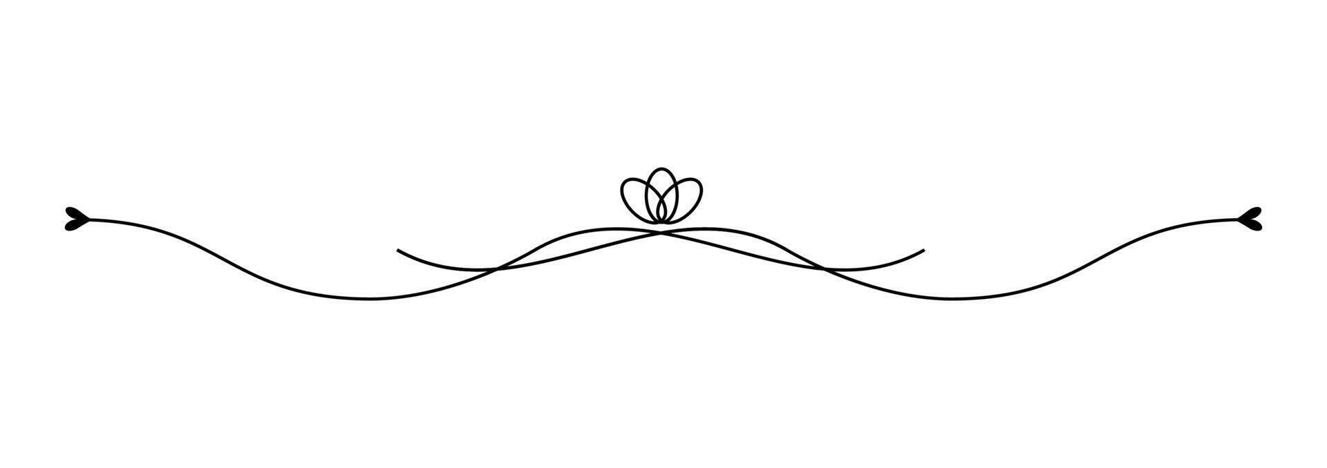 Elegant thin frame with classic swirls for decorative cards. vector