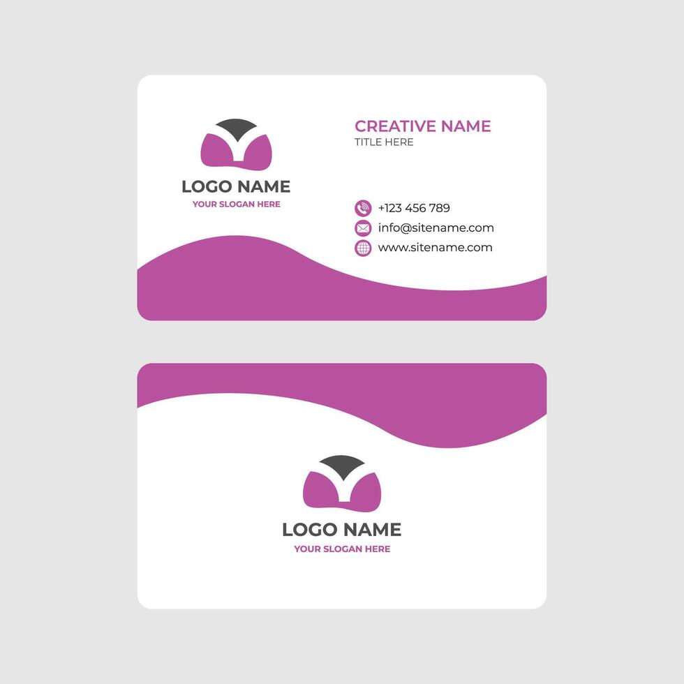 Contemporary Business Card with Minimalist Flair vector
