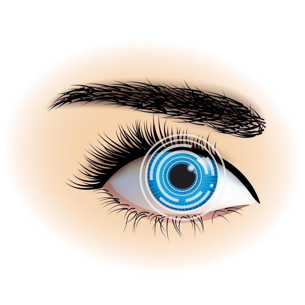 Vision correction for nearsightedness, farsightedness, and astigmatism vector