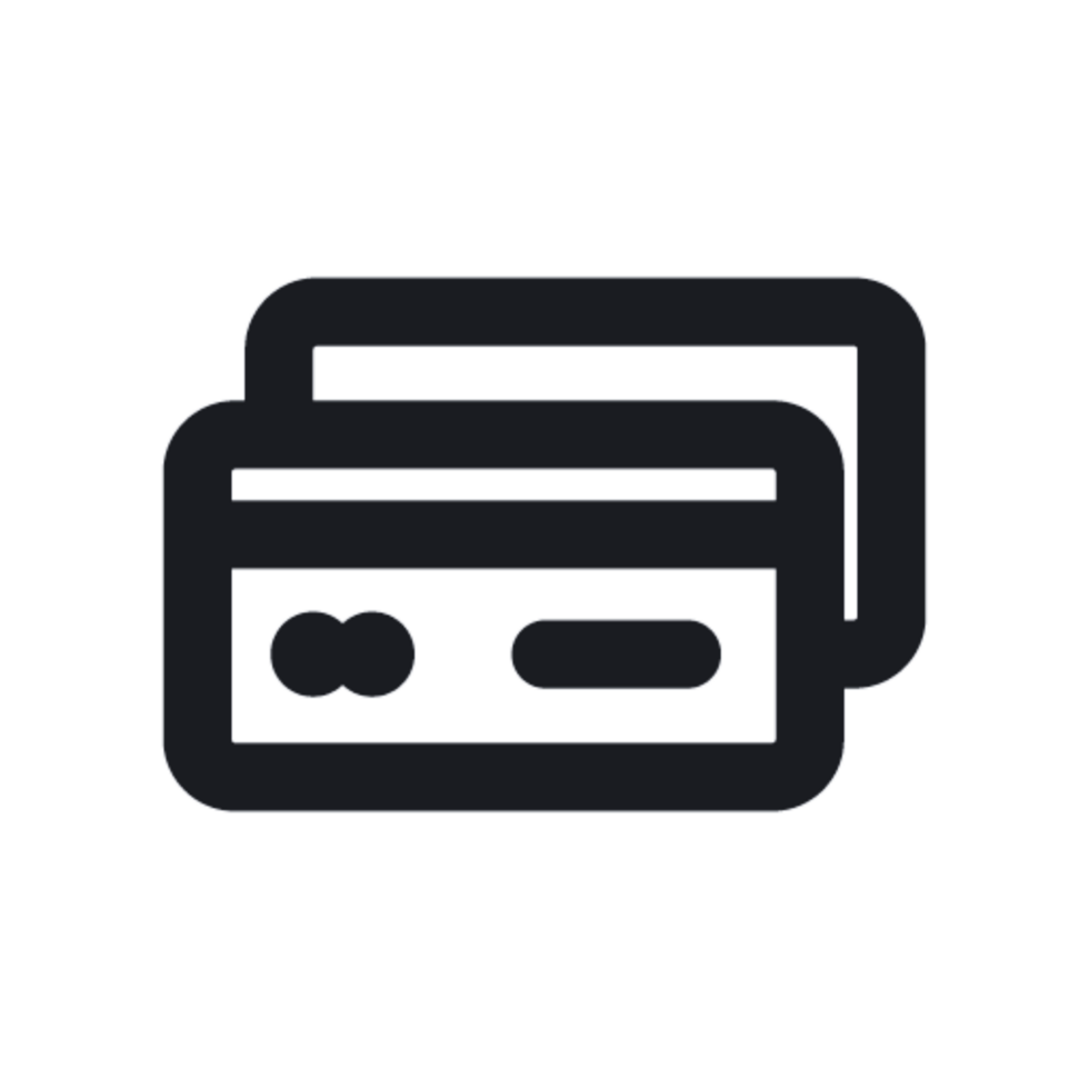 Modern Credit Card Icon for Financial Applications png