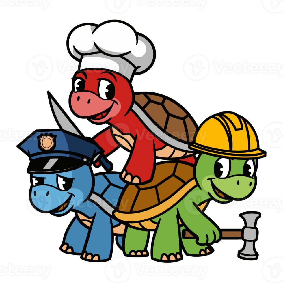 Funny Turtle illustration png