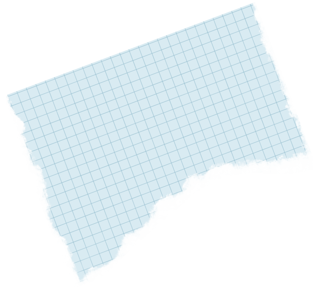 Blue Grid Paper Note png