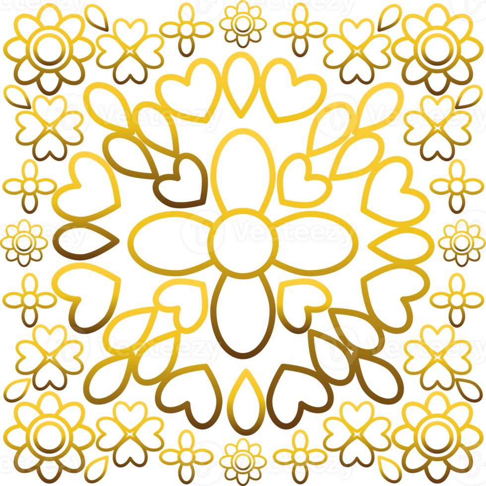 Golden Bloom Floral png