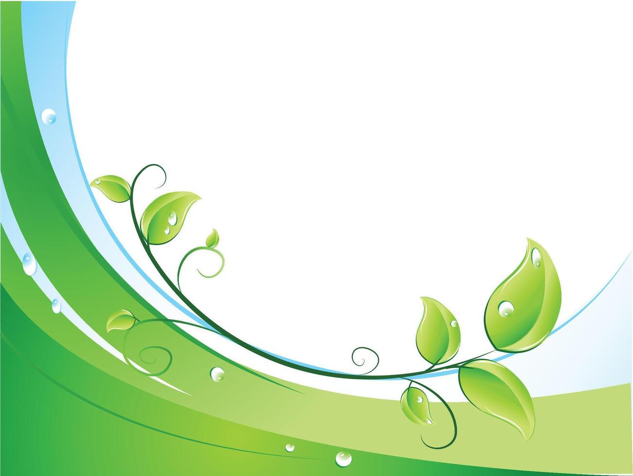 Abstract background and leaves vector
