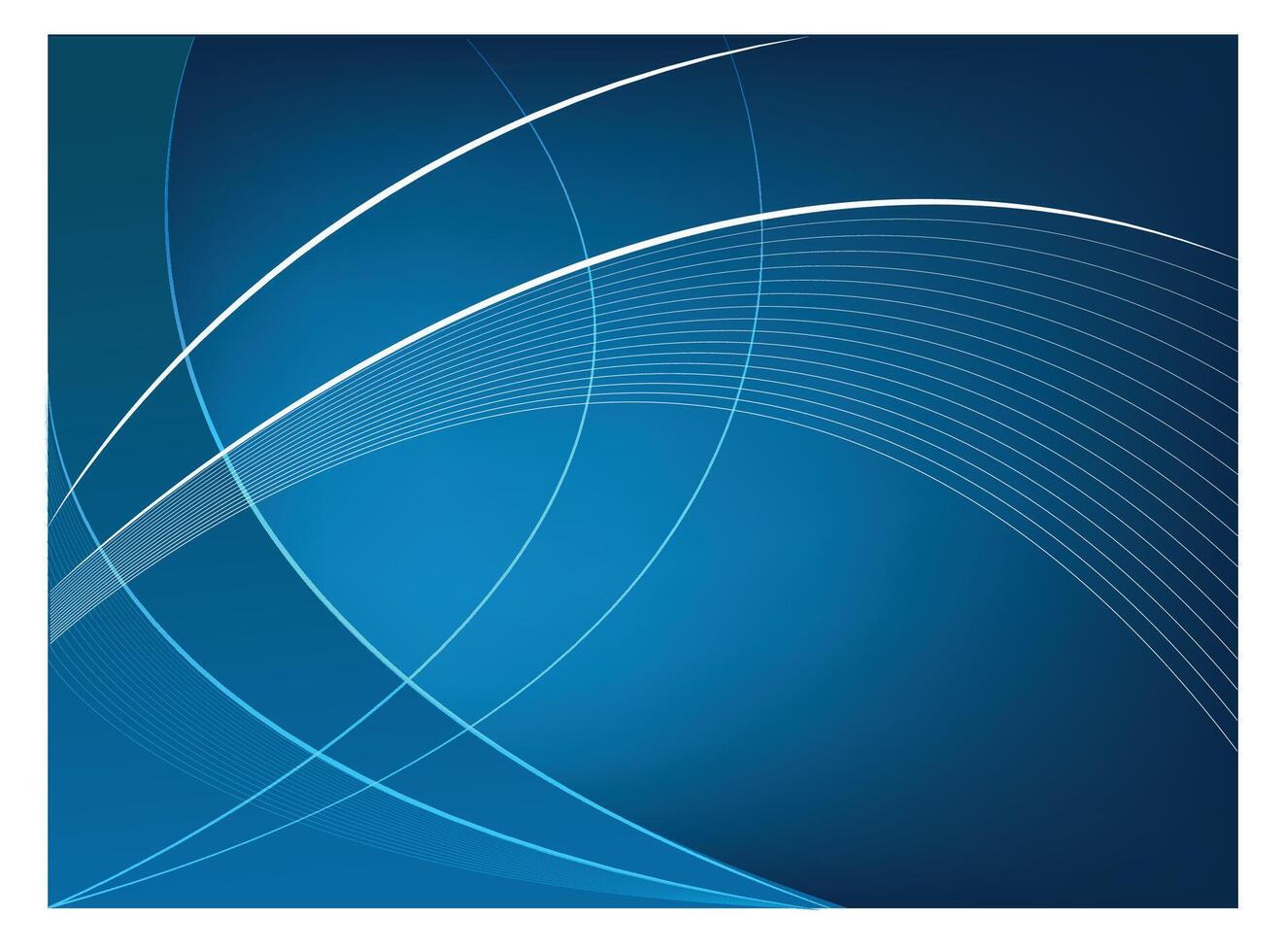 Abstract blue curve background vector