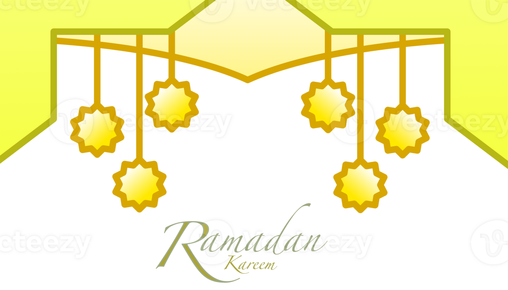 Ramadan Kareem design with lanterns Festive Islamic holy month celebration png
