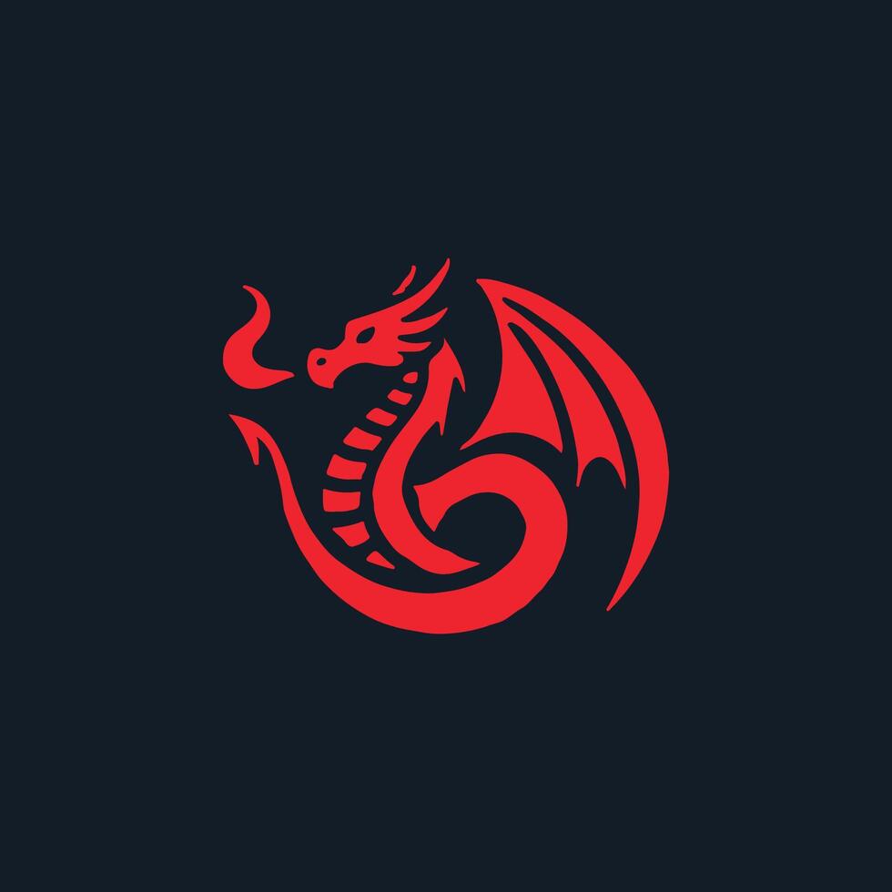 Red Dragon Logo vector