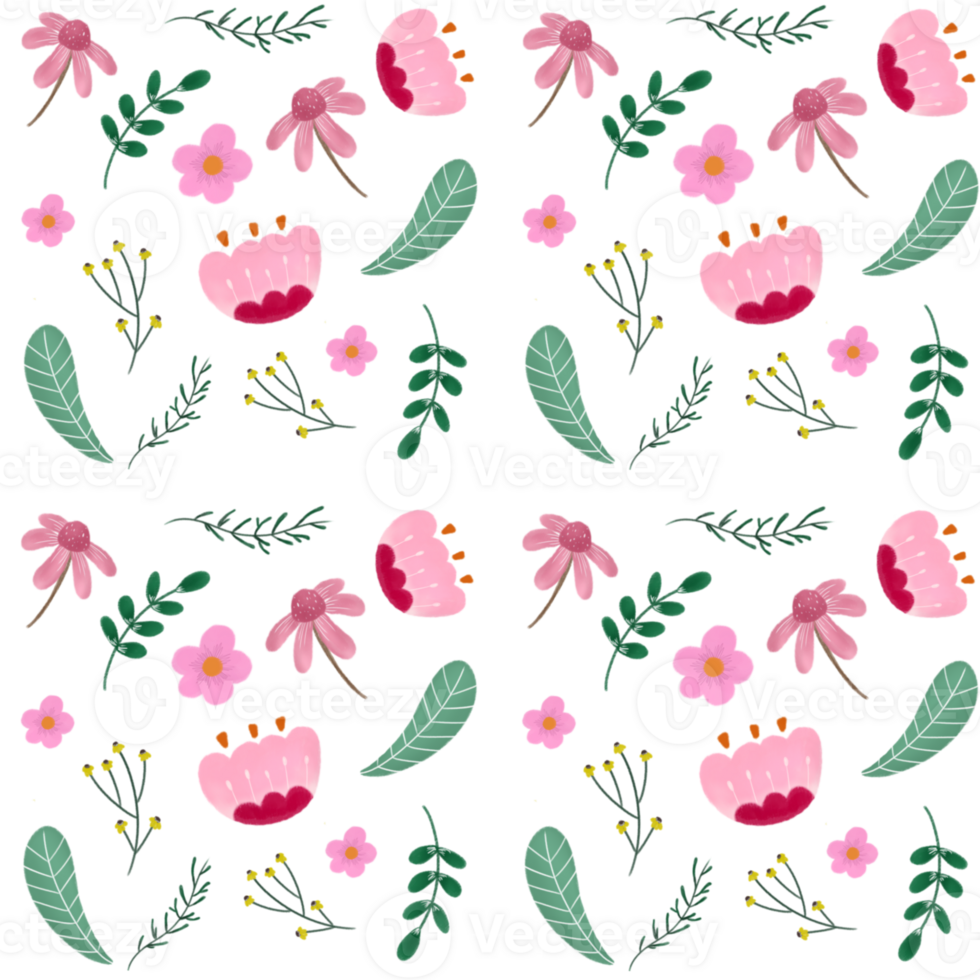 Floral pattern pasta png