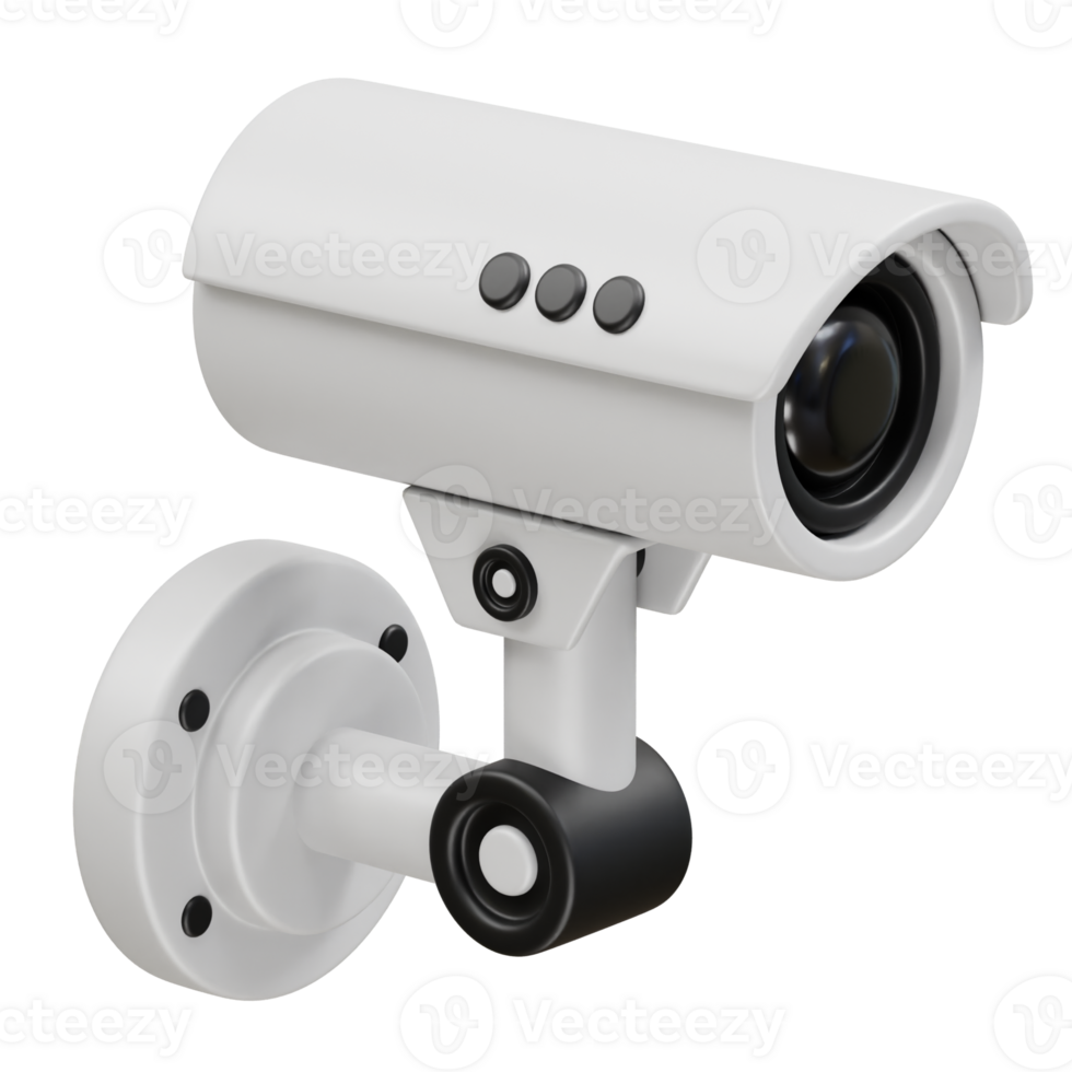 CCTV camera icon 3d render png