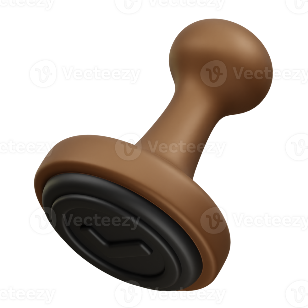 Stamp icon 3d render png