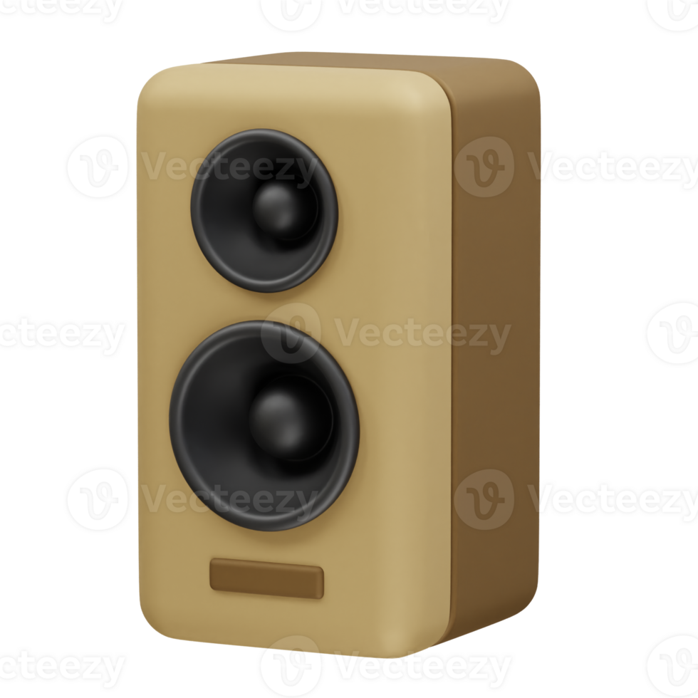 Sound box icon 3d render illustration png