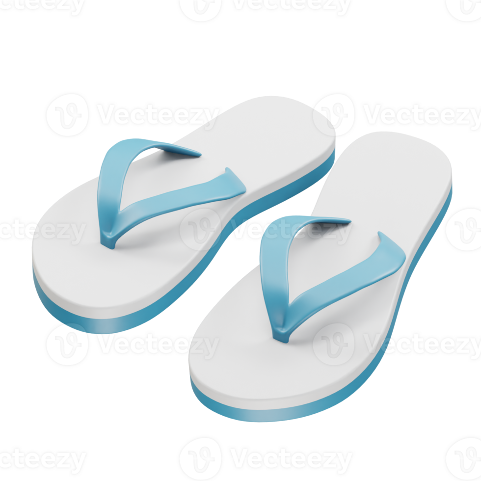 sandals icon 3d render png
