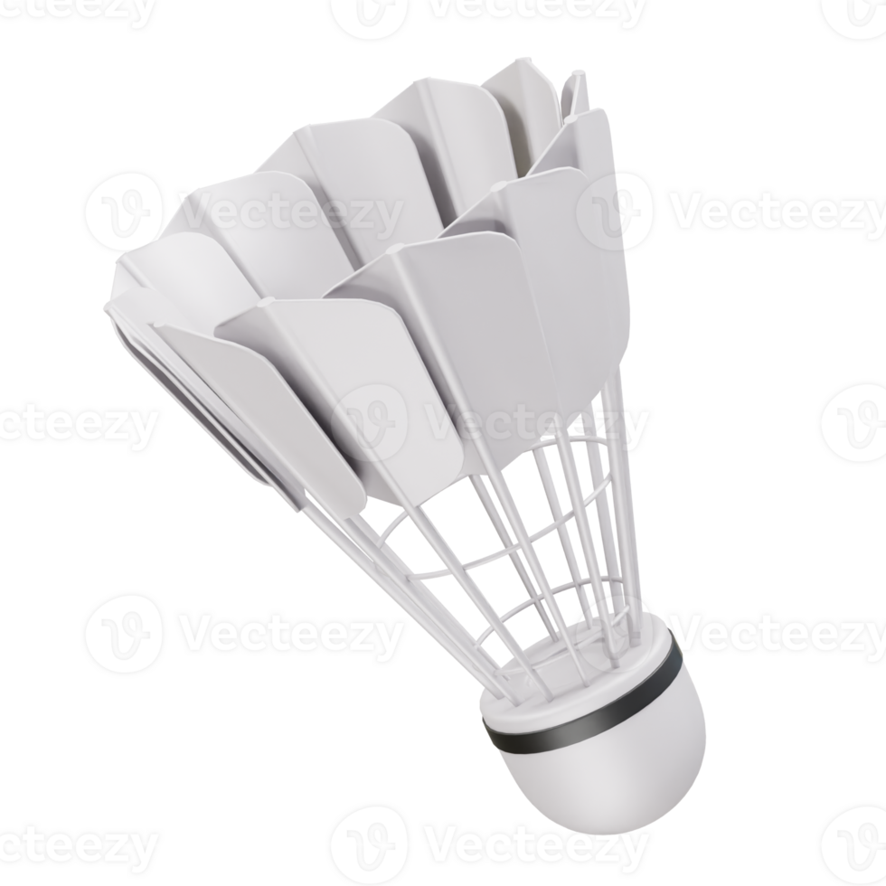 shuttlecock icon 3d render png