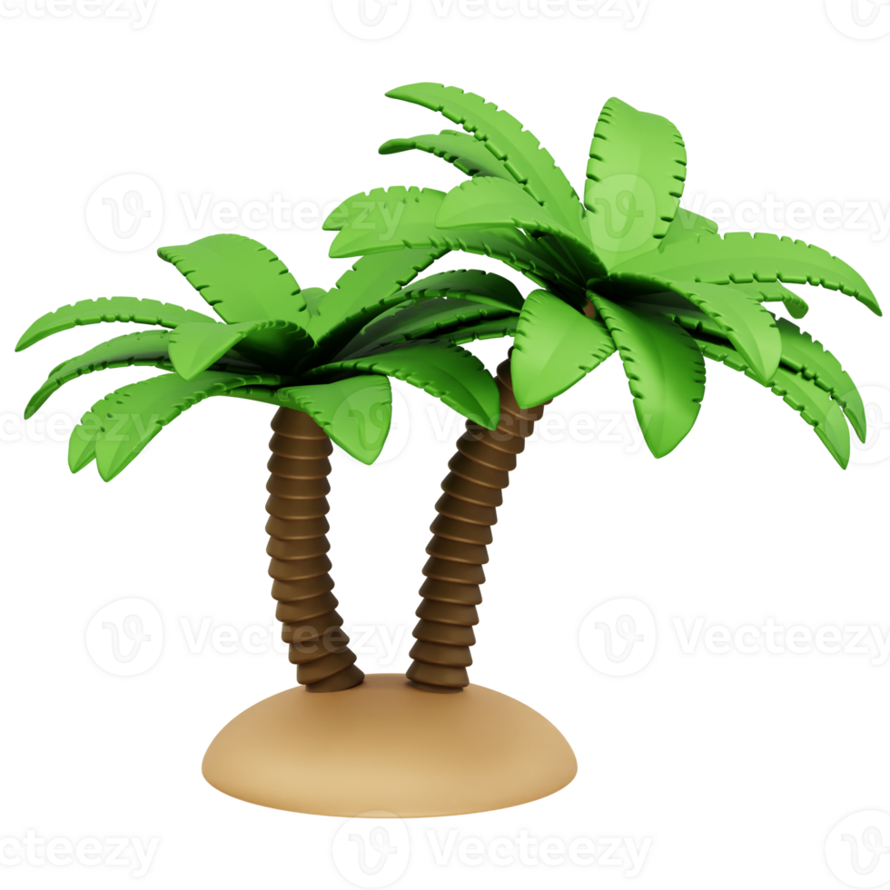 Palm tree icon illustration png