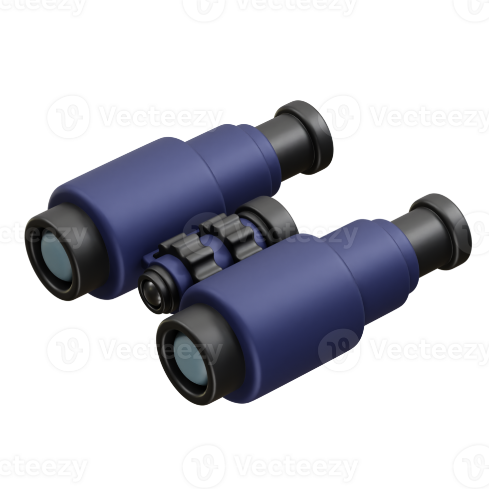 Binoculars icon 3d render illustration png