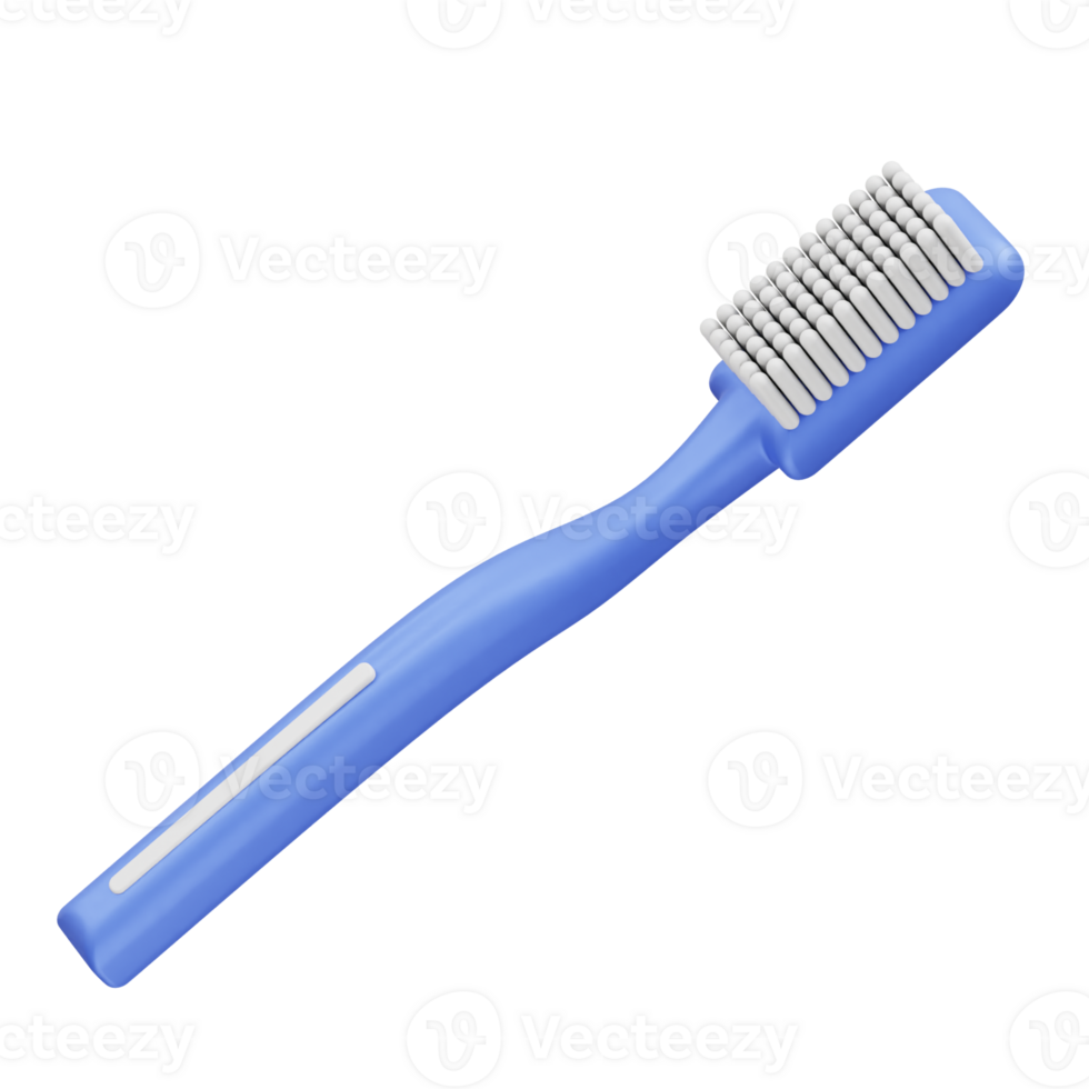 3D Tooth Brush Icon Illustration Rendering png