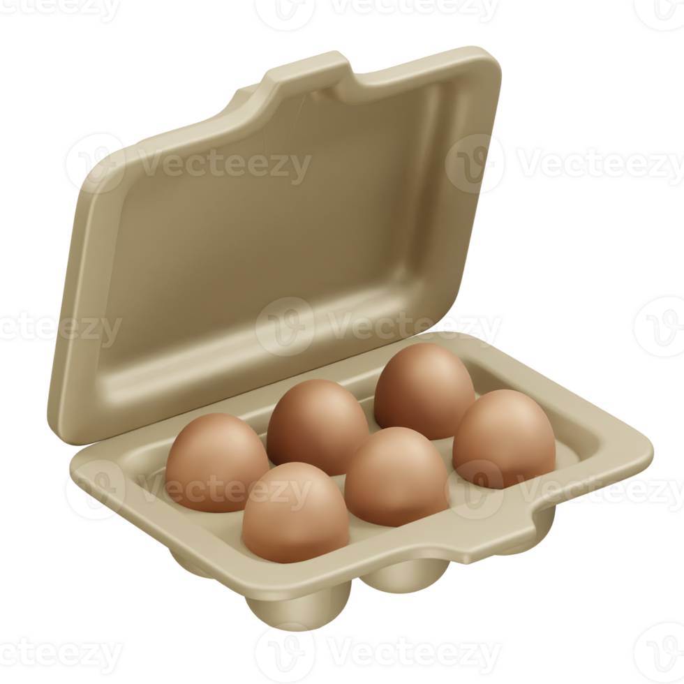 Egg icon 3d render illustration png
