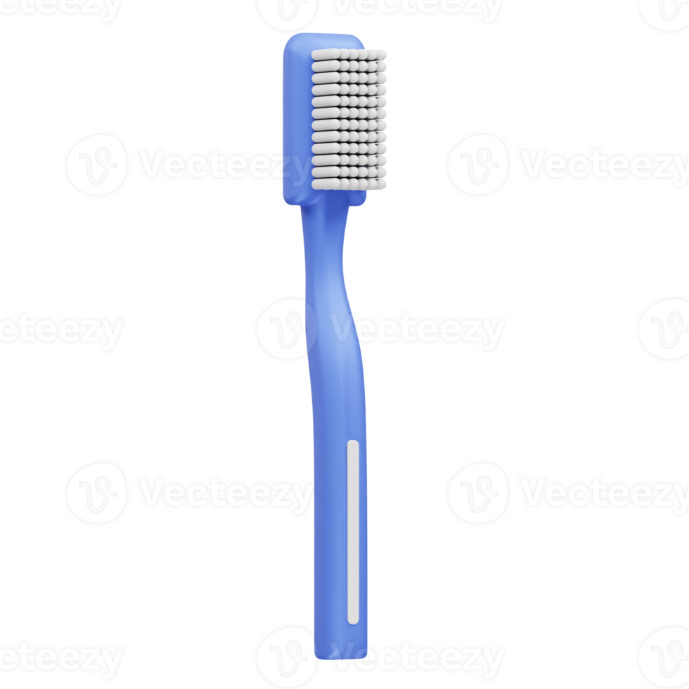 Toothbrush icon 3d rendering illustration png