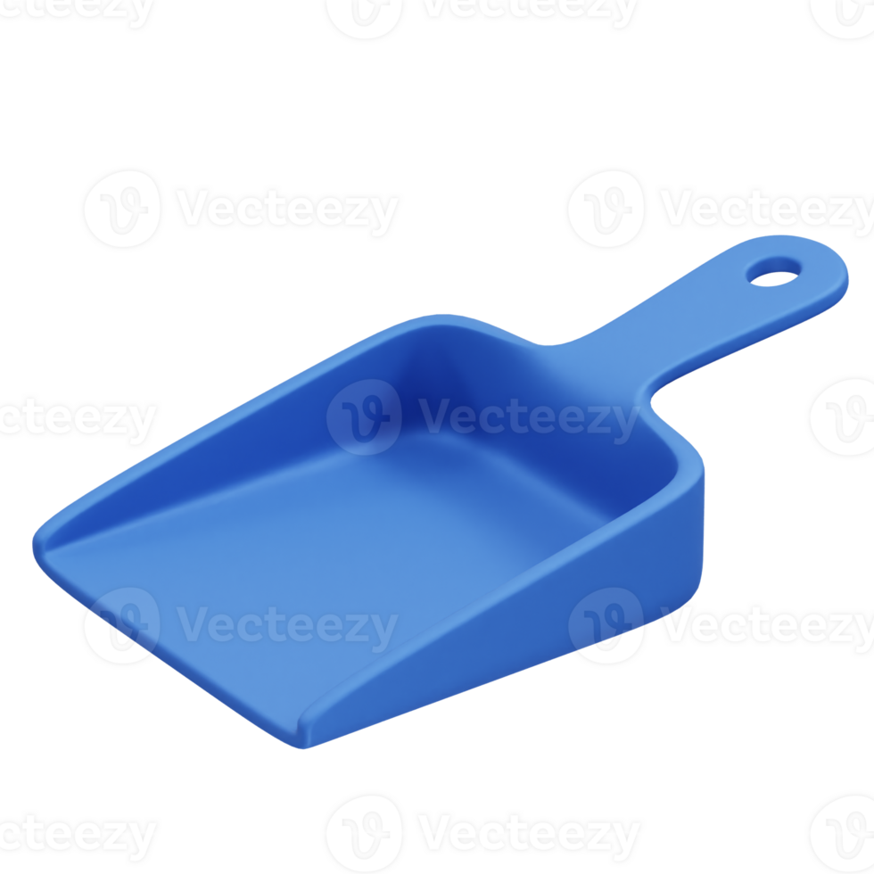 brush and dustpan icon 3d render png