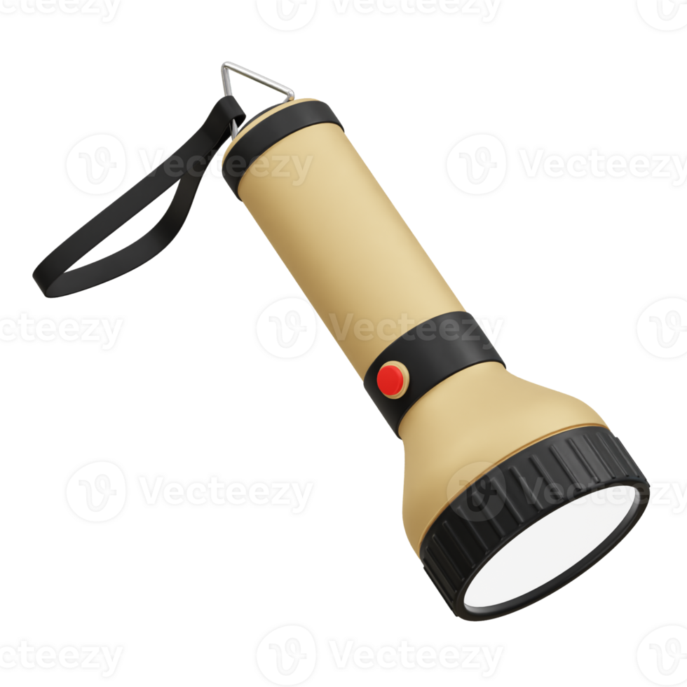 Flashlight icon rendering 3d png