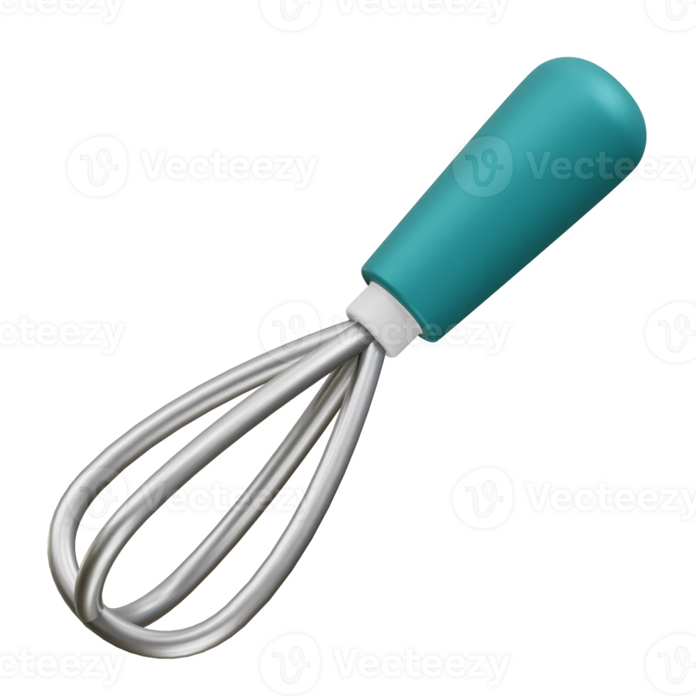 Whisk icon 3d rendering . Mixer icon 3d rendering illustration png