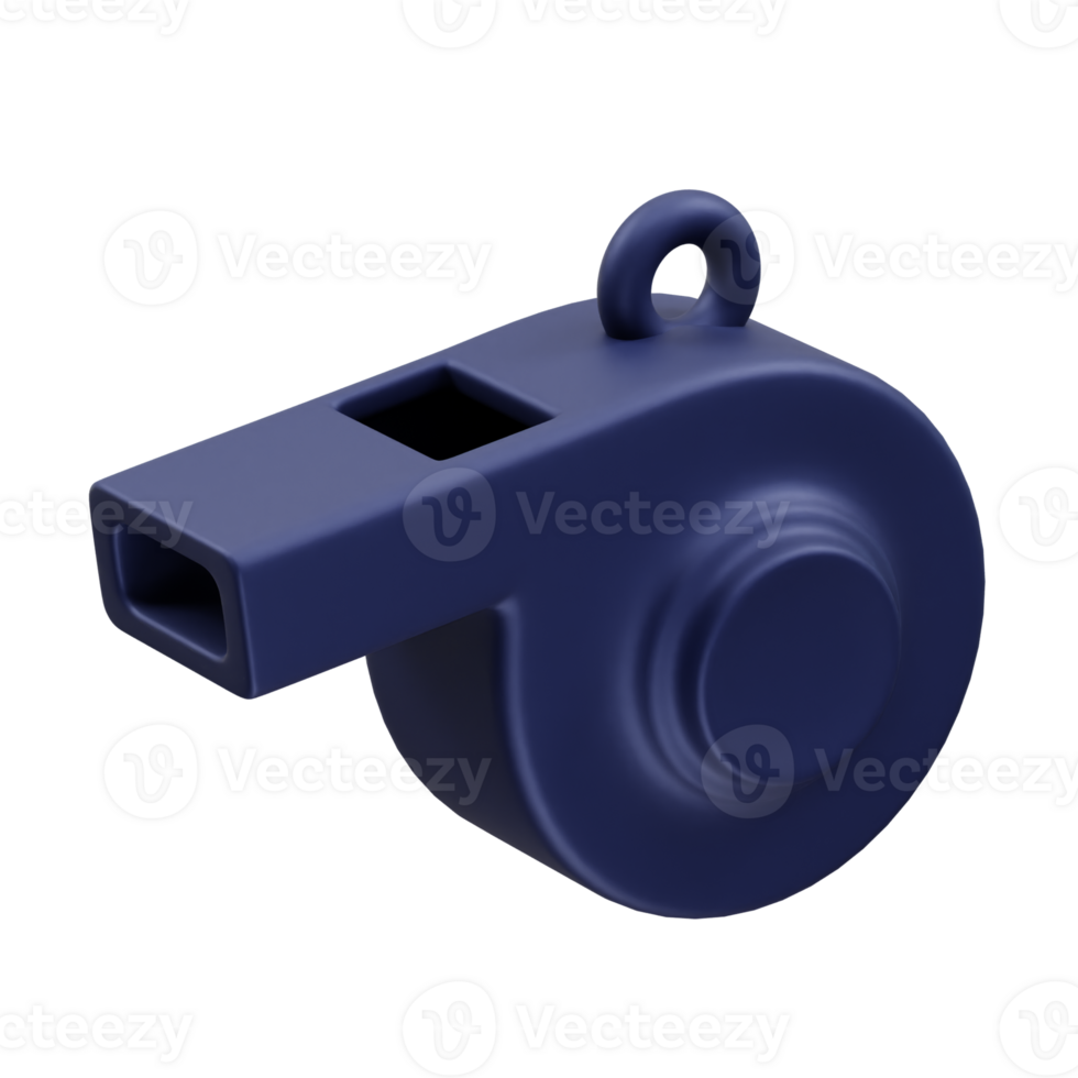 Whistle icon 3d rendering illustration png