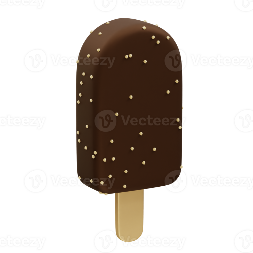 Ice Cream 3D Icon illustration 3d rendering png