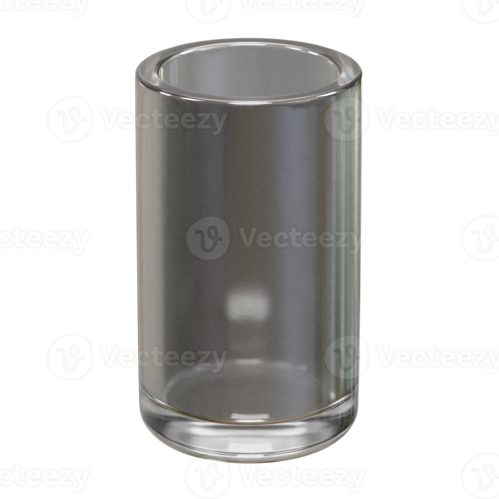 Glass of water icon 3d rendering illustration png
