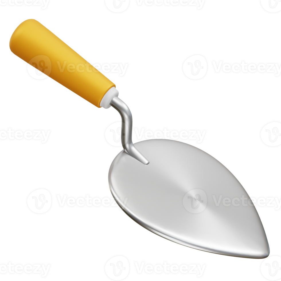 Trowel icon 3d rendering illustration png