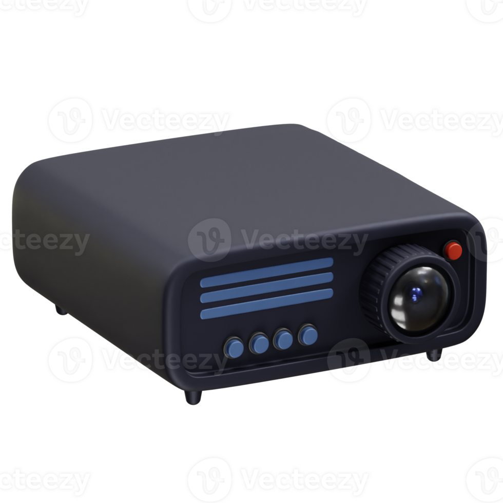 projector icon illustration 3d render element png