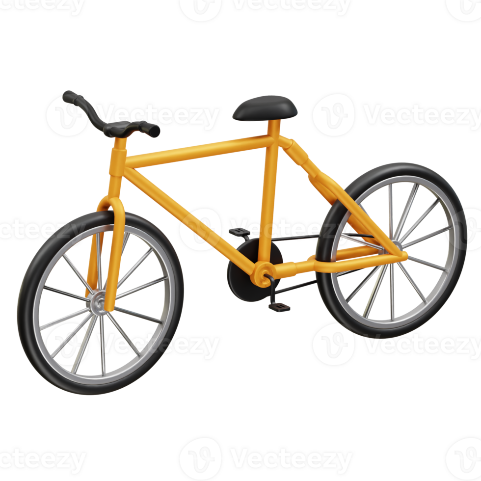Bicycle 3D Icon Illustration rendering png