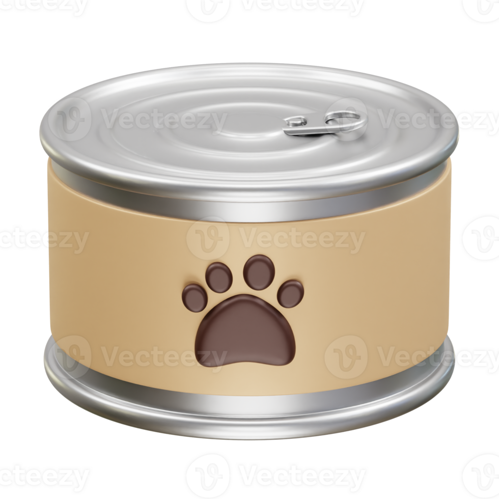 Pet Food 3D Icon Illustration rendering png