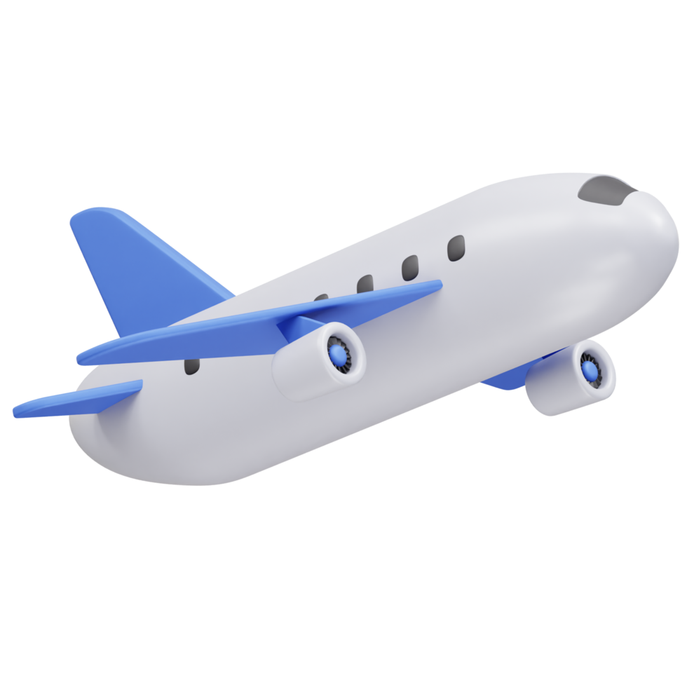 Airplane 3d icon 3d illustration render png