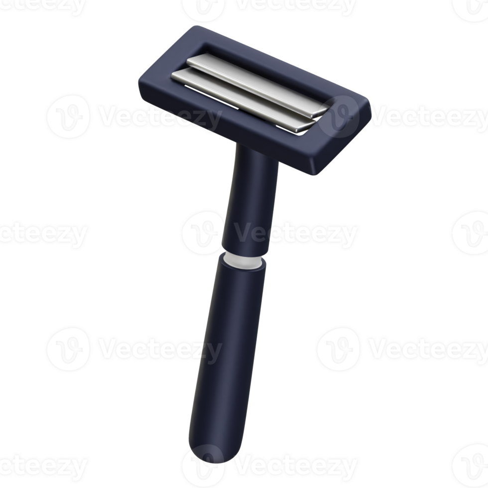 Razor blade icon 3d rendering illustration png