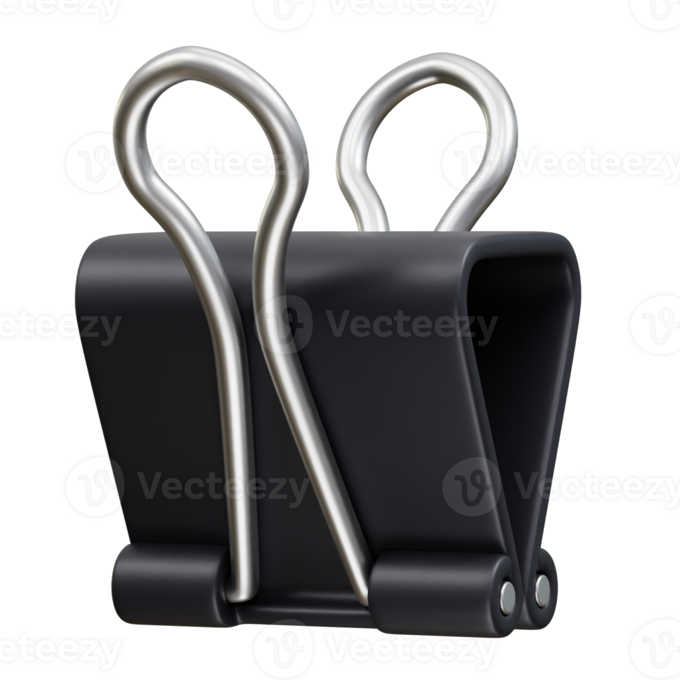 Binder Clip 3D Icon Illustration png
