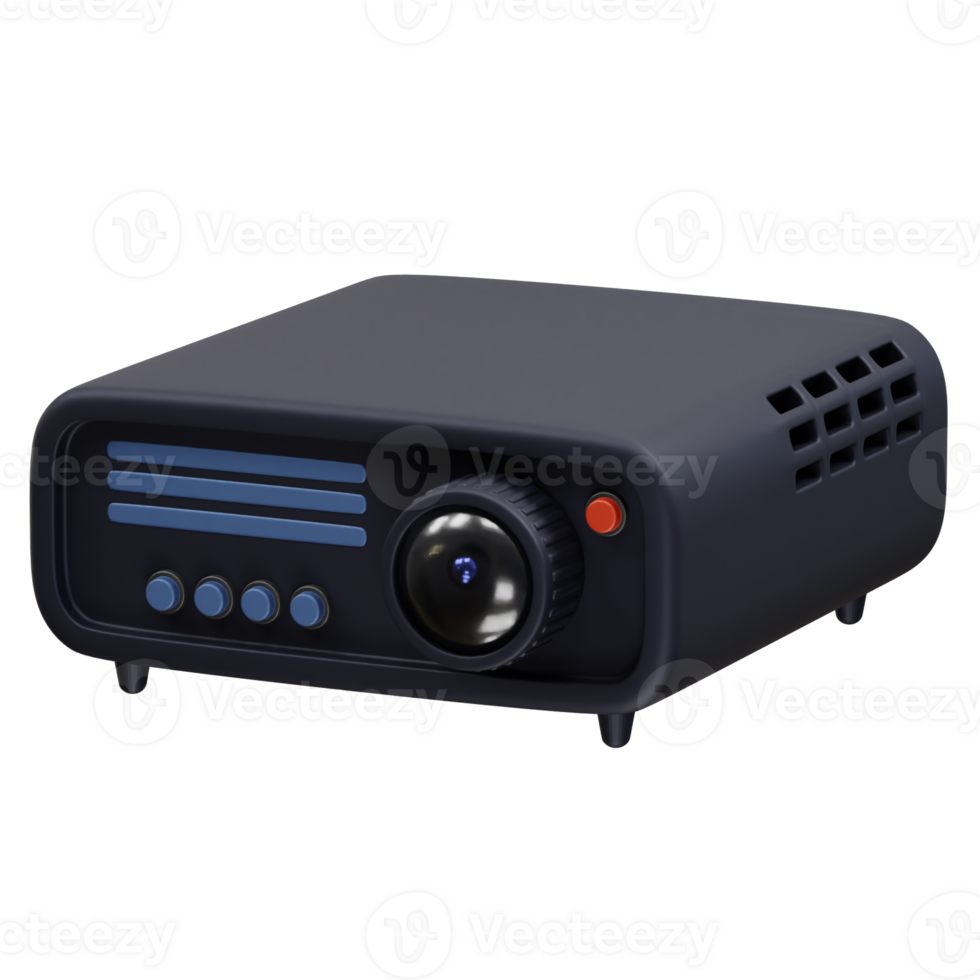 Projector icon illustration 3d render png