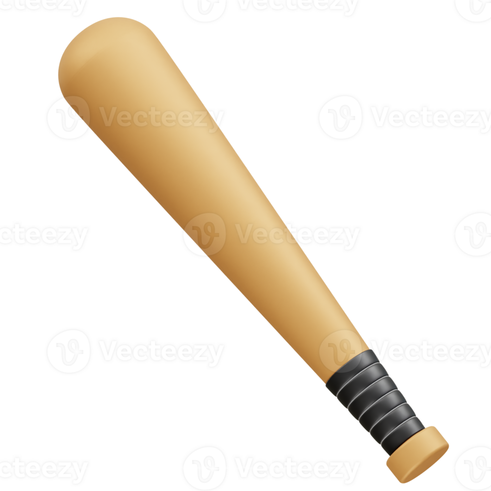 Baseball bat icon 3d render png
