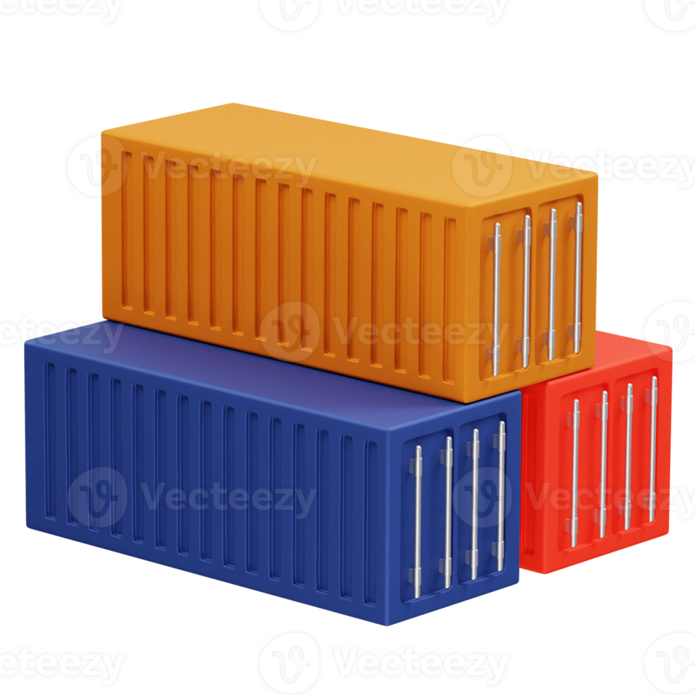 Container Icon 3d illustration render png