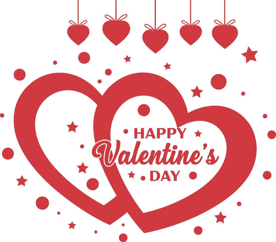 Romantic Heart Design for Valentine's Day vector