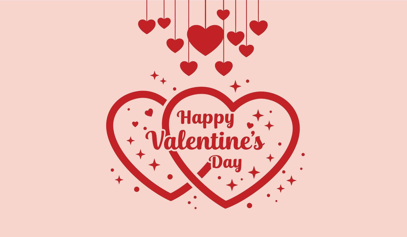 Creative Valentine's Day Heart Concept vector