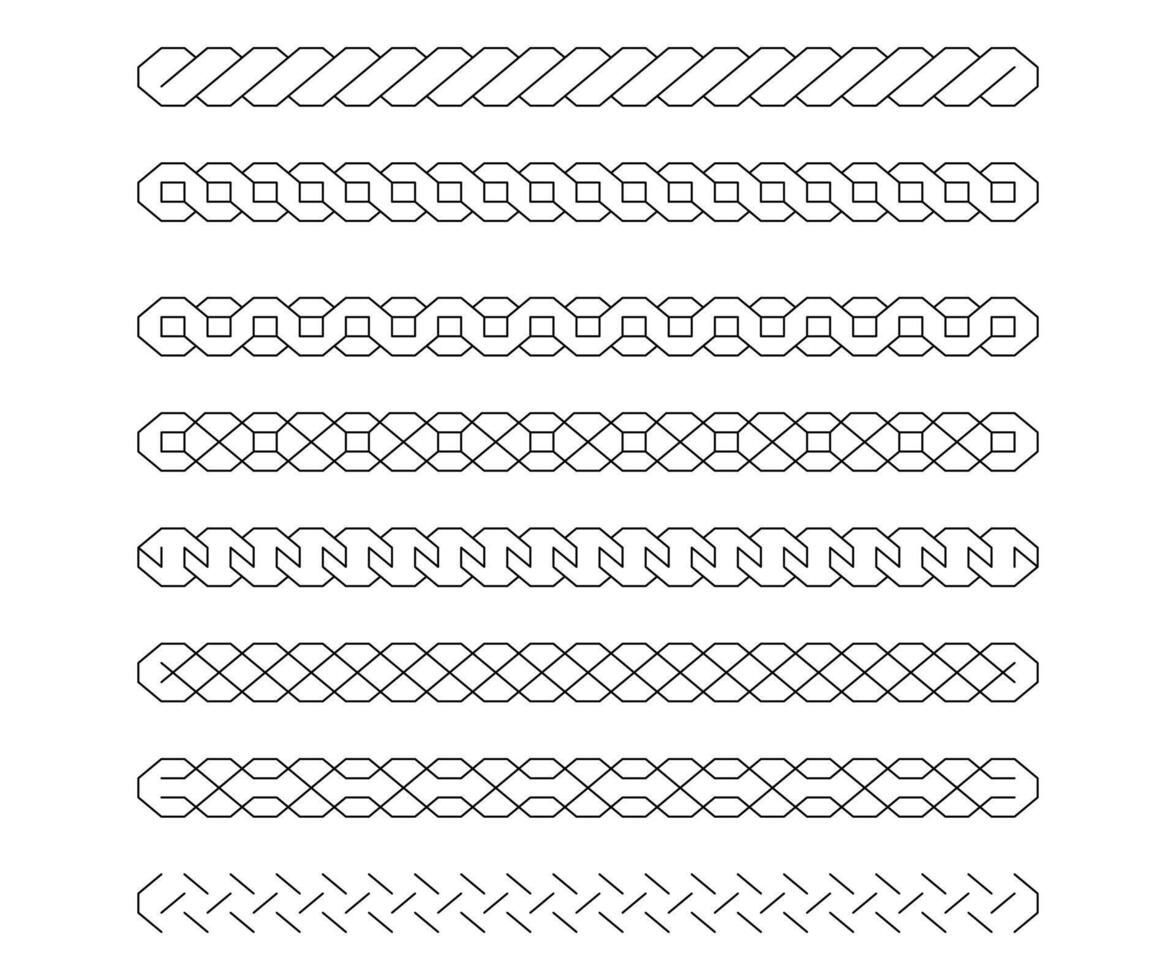 Frame geometric with abstract line - enclosure pattern illustration vector