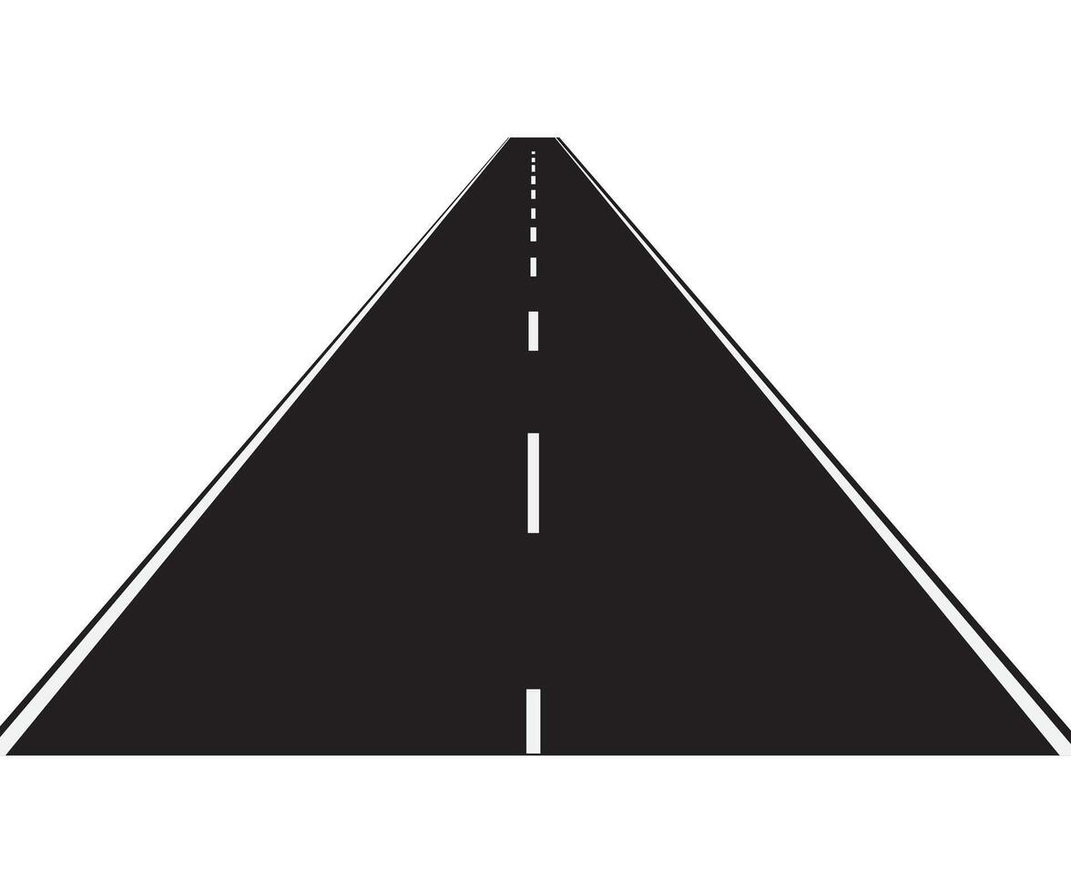 Highway path concept flat illustration vector