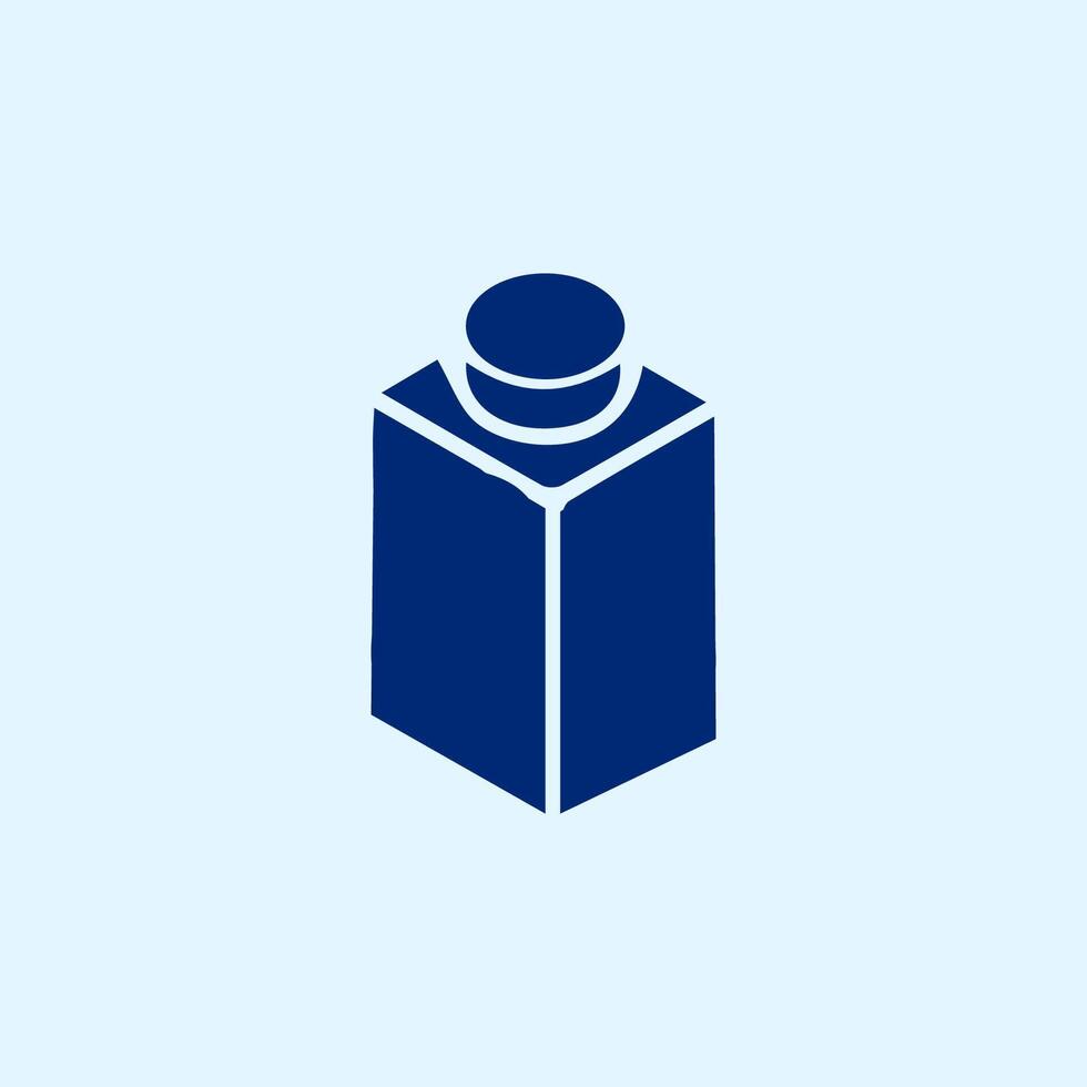 simple lego one dot icon vector