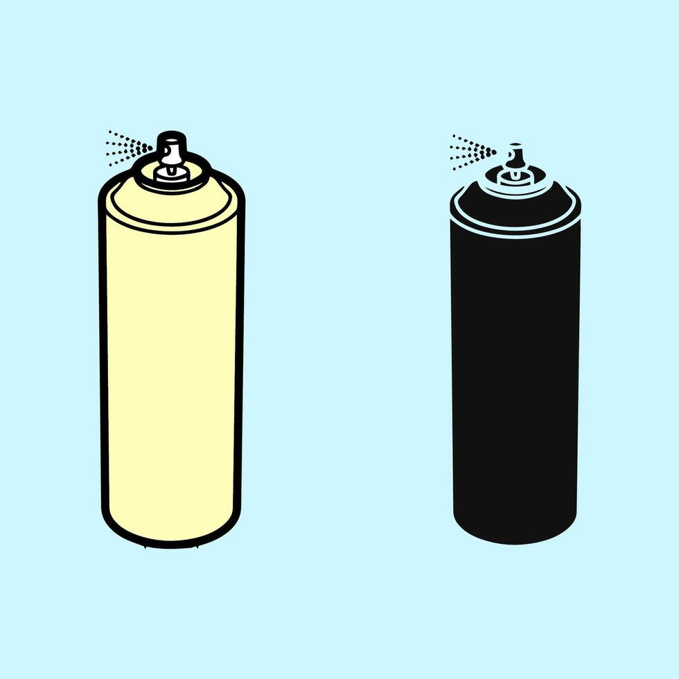 Spray Can Icon Flat Design vector