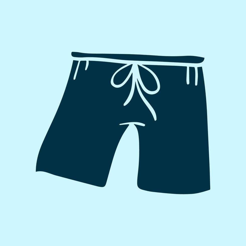 simple icon short pants vector